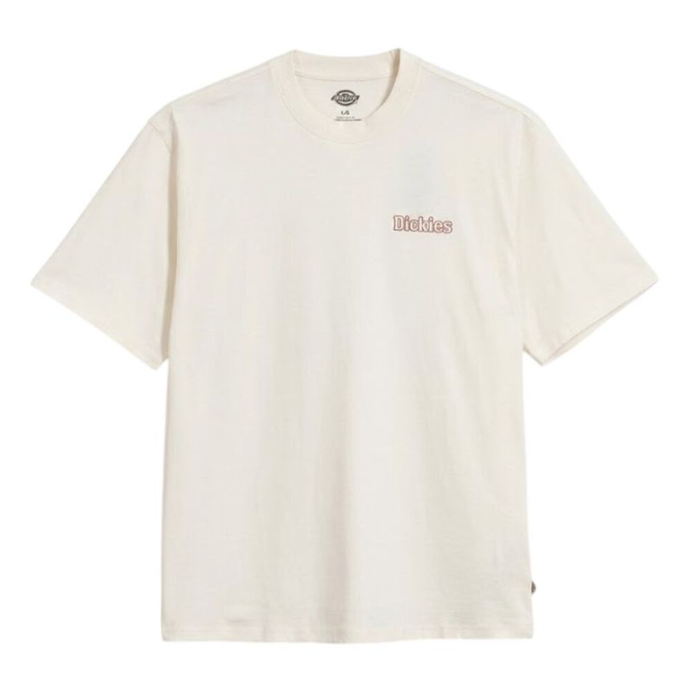 Dickies Mens Logo Cotton Blend Regular T-Shirt / Egret